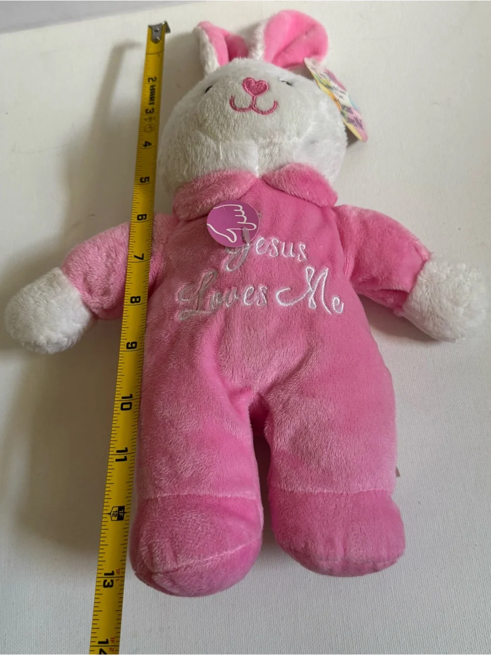 DanDee Jesus Loves Me Bunny Rabbit Plush Musical Singing NWT 13
